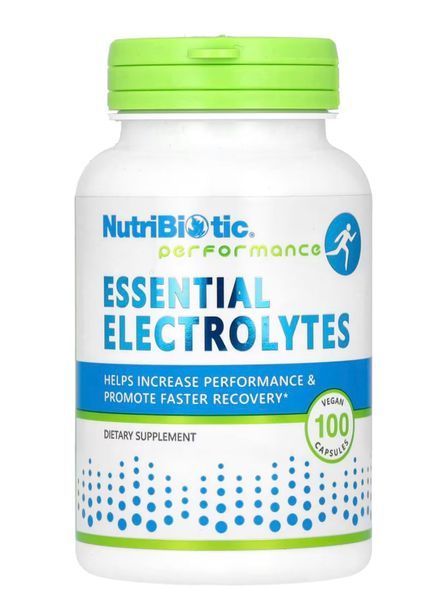 Essential Electrolytes -Елктроліти 100 caps NutriBiotic 2023-10-5476 фото