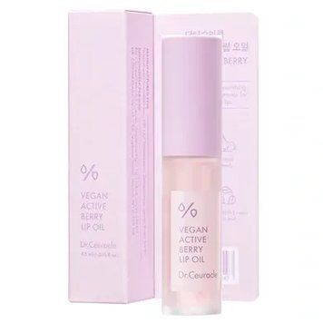 Vegan Active Berry Lip Oil Олійка блиск для губ з ресвератолом та екстрактом журавлини Dr.ceuracle 4.5ml 61614 фото