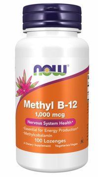 Methyl B-12 1000mcg -Вітамін В12  100 lozenges NOW Foods 100-52-8755684-20 фото