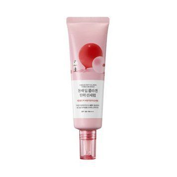 Camellia Deep Collagen Firming Sun Serum Сонцезахисна сироватка з колагеном ROUND LAB 50ml 4630 фото