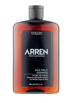 Grooming Multiply Shampoo Чоловічий шампунь для волосся, бороди та тіла  Arren  400ml 35008 фото
