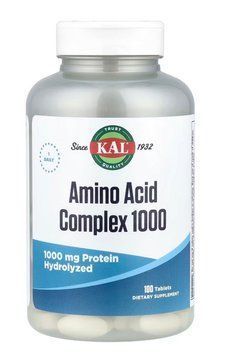 Amino Acid Complex 1000 mg Амінокислоти Комплекс KAL 100 Таблеток 2023-10-6955 фото